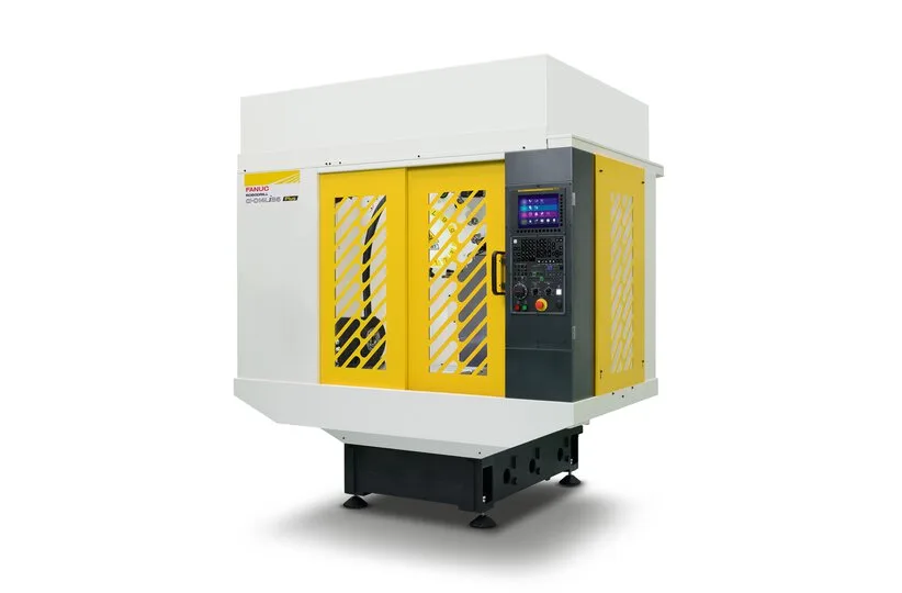 FANUC ROBODRILL α-D21LiB5 Plus, współczesny przedstawiciel szybkich centrów ze stożkiem 30. Fotografia producenta: FANUC — ROBODRILL α-D21LiB5 Plus.