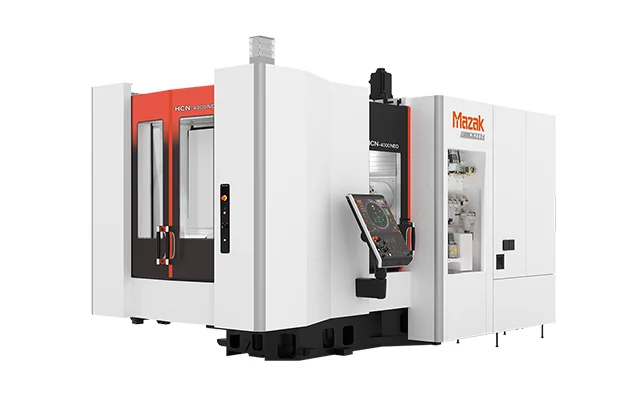 Mazak HCN NEO, współczesna generacja poziomego centrum paletowego. Fotografia producenta: Mazak — HCN NEO.